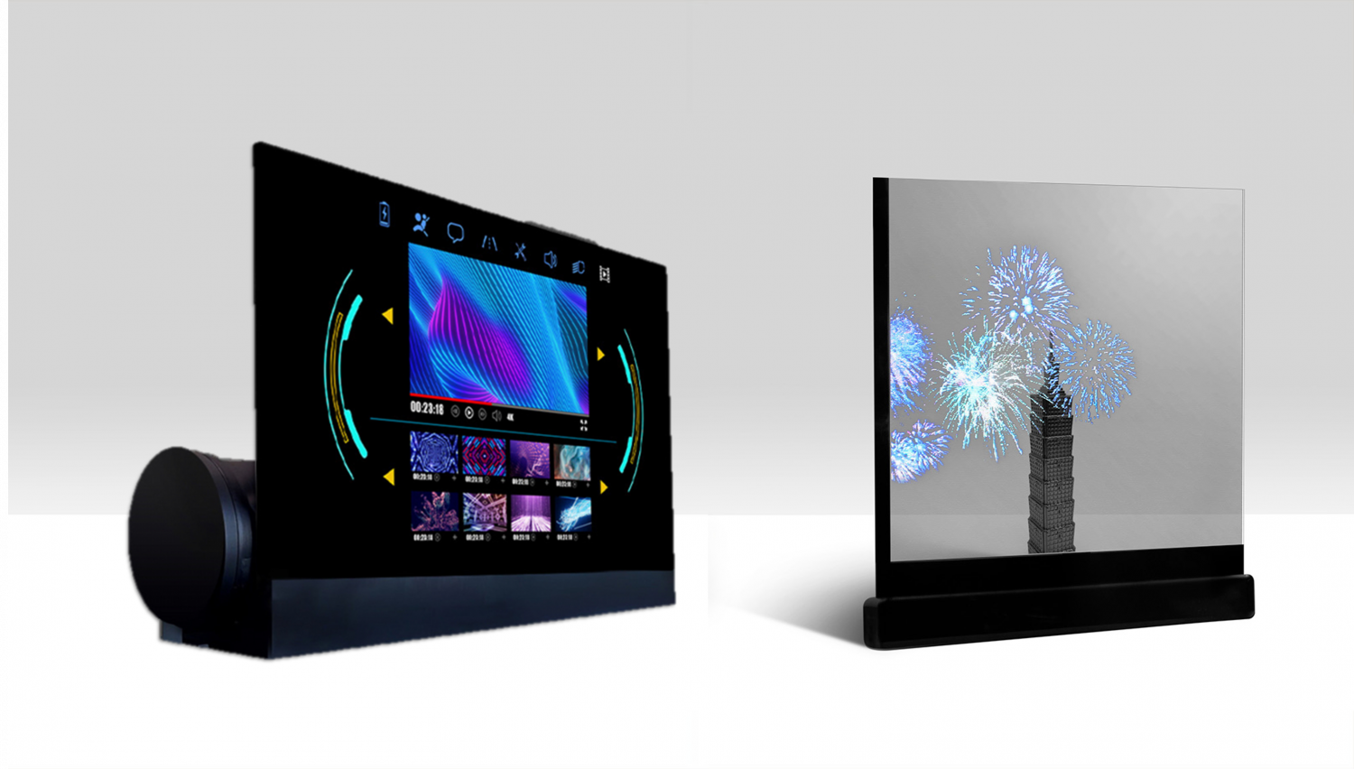 可卷式、折迭性、高透明